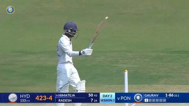 Ranji Trophy 2024/25, Hyderabad vs Pondicherry, Day 2: Match Highlights