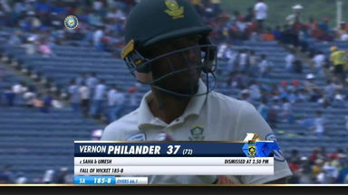 IND vs SA 2019, 2nd Test, Day 4: Vernon Philander Wicket
