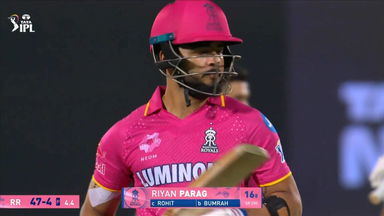 IPL 2025 M50: RR vs MI - Riyan Parag Wicket