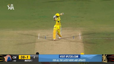 M01: CSK vs RCB – Rachin Ravindra Six