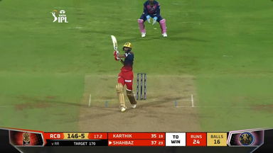 M13: RR vs RCB – Shahbaz Ahmed Six