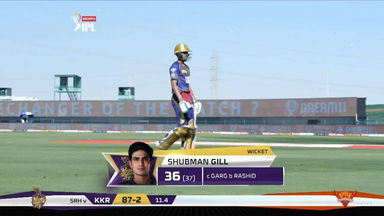 M35: SRH vs KKR – Shubman Gill Wicket