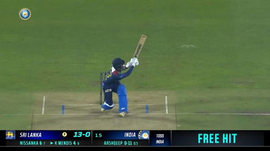 IND vs SL 2023, 2ND T20I: Kusal Mendis  Six