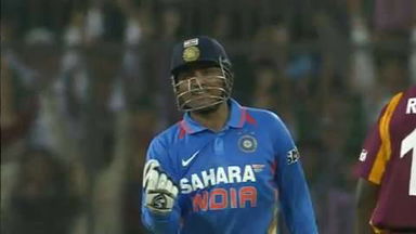 Sehwag's whirlwind 219 against West Indies in 2011