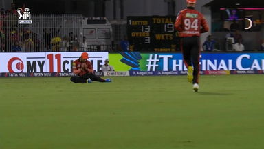 Nicely judged catch ft. Rahul Tripathi