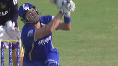 M25: RR vs KKR–  Shane Watson Wicket