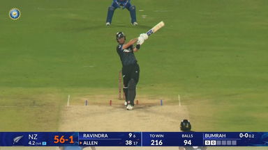 IND vs NZ 2026, 5th T20I: Finn Allen Six