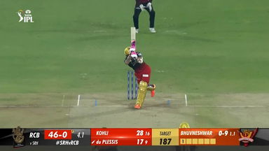 M65: SRH vs RCB – Faf Du Plessis Six