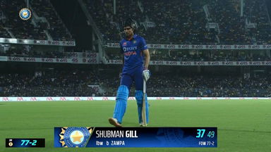 IND vs AUS 2023, 3RD ODI:  Shubman Gill Wicket