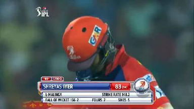 M21: DD vs MI – Shreyas Iyer Wicket