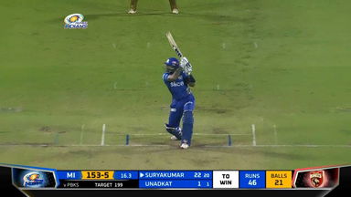 M23: MI vs PBKS – Suryakumar Yadav Six
