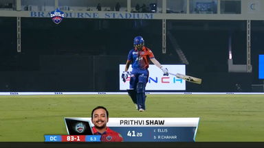 M32: DC vs PBKS – Prithvi Shaw Wicket