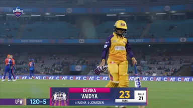 M05- UPW vs DC: Devika Vaidya  Wicket