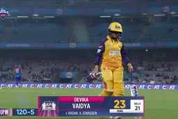 M05- UPW vs DC: Devika Vaidya  Wicket