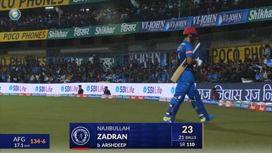 IND vs AFG 2024, 2ND T20I: Najibullah Zadran Wicket