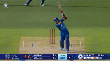 IND vs AFG 2026, 1st ODI: Rahmanullah Gurbaz Six
