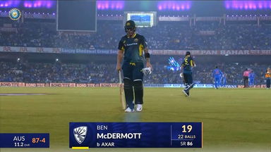 IND vs AUS 2023-24, 4TH T20I: Ben McDermott Wicket