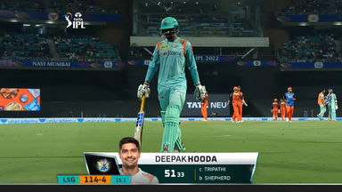 M12: SRH vs LSG – Deepak Hooda Wicket
