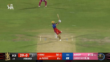 M19: RR vs RCB – Virat Kohli Six