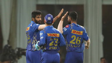 Yorker then wicket: Bumrah gets the better of Dre Russ