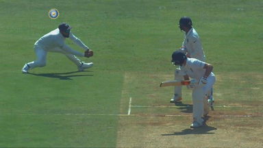 Talk about quick reflexes. Root uprooted by captain Kohli