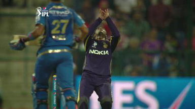 M01: MI vs KKR – Fall of Wickets