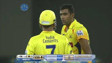 M10: RR vs CSK –  Dhawal Kulkarni Six