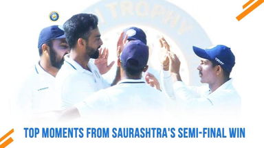 Top moments from Saurashtra's SF Win