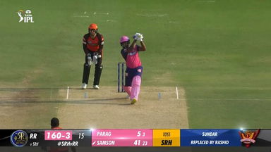 M04: SRH vs RR –  Sanju Samson  Six