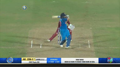 IND vs WI 2018, 1st ODI: Rohit Sharma Six