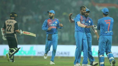 IND vs NZ 2017, 1st T20I: Fall of wickets