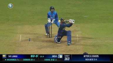 IND vs SL 2023, 1ST T20I: Wanindu Hasaranga  Six