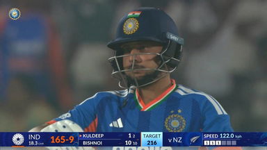 IND vs NZ 2026, 4th T20I: Kuldeep Yadav Wicket