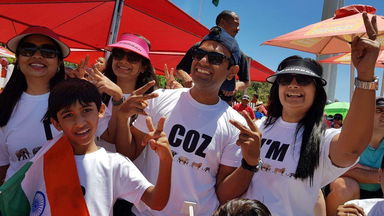 Indian fans light up Cape Town