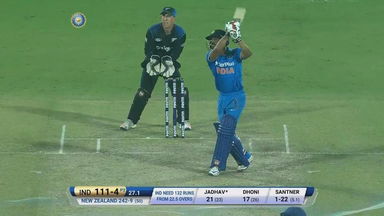 IND vs NZ 2016, 2nd ODI: Kedar Jadhav Six