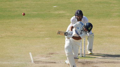Up and away: Kuldeep Yadav goes BIG!