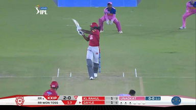 M32: KXIP vs RR – Chris Gayle Six
