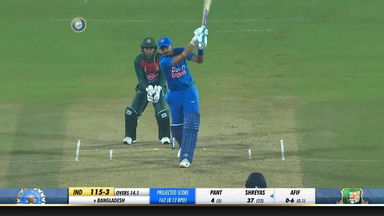 IND vs BAN 2019, 3rd T20I: Shreyas Iyer Six