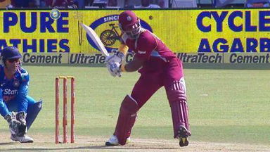 1ST ODI: IND vs WI – Dwayne Smith Six