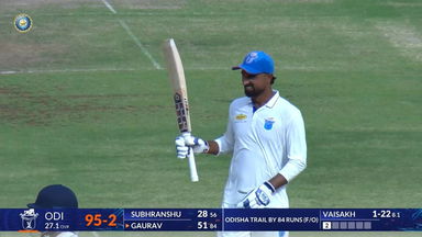 Ranji Trophy 2026-27, KCA vs OCA: Gourav Choudhury's back-to-back FIFTY