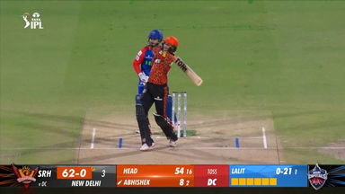 M35: DC vs SRH – Abhishek Sharma Six