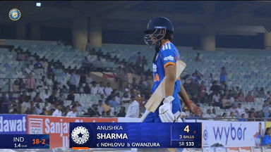 IND-W vs ZIM-W 2026, 1st T20I: Anushka Sharma Wicket