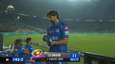 M05: GT vs MI – Tim David Wicket