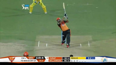 M20: SRH vs CSK –  Yusuf Pathan Six