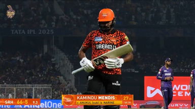 IPL 2025 M15: KKR vs SRH - Kamindu Mendis Wicket