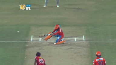 Another one out of Karthik's bag of trick shots