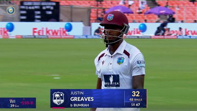IND vs WI 2025, 1st Test: Justin Greaves Wicket
