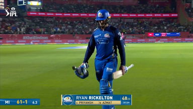 IPL 2026 M58: PBKS vs MI - Ryan Rickelton Wicket