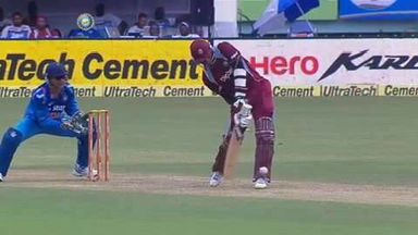 1ST ODI: IND vs WI – Marlon Samuels Six