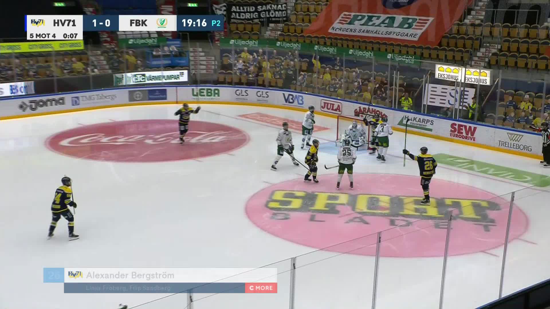 HV71 - Färjestad BK 1-0